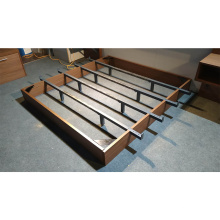 Hot selling Chinese Manufacturer customized design bed with melamine steel metal bed